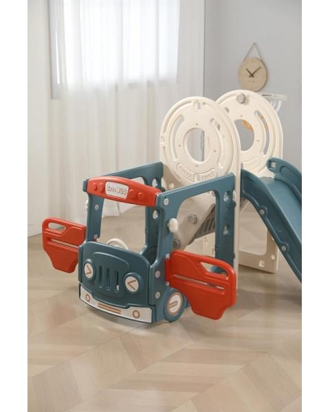 Игровой комплекс с горкой UNIX Kids Bus 171 см Red