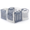 Манеж UNIX Kids Classic 126x120 Grey