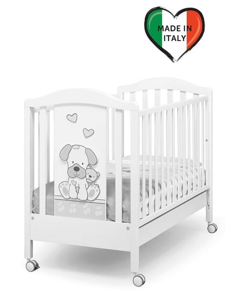 Детская кровать Erbesi Jack белый/серый