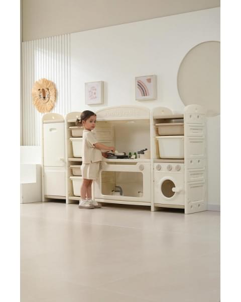 Кухня детская UNIX Kids Cook & Store 6 ящиков Camel