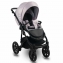 Коляска 3 в 1 Bexa Ideal, ID 06 (Светло-розовый + Серая Кожа)