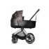 Коляска 3 в 1 Cybex Priam III Rebellious шасси Chrome Brown, Rebellious (Черно-белый / Красный)