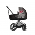 Коляска 3 в 1 Cybex Priam III Rebellious шасси Chrome Brown, Rebellious (Черно-белый / Красный)