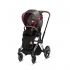 Коляска 3 в 1 Cybex Priam III Rebellious шасси Chrome Brown, Rebellious (Черно-белый / Красный)