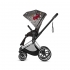 Коляска 3 в 1 Cybex Priam III Rebellious шасси Chrome Brown, Rebellious (Черно-белый / Красный)