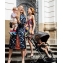 Коляска 3 в 1 Cybex Priam III Rebellious шасси Rose Gold, Rebellious (Черно-белый / Красный)