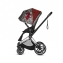 Коляска 3 в 1 Cybex Priam III Rebellious шасси Rose Gold, Rebellious (Черно-белый / Красный)