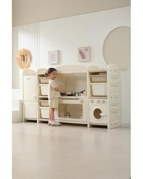 Кухня детская UNIX Kids Cook & Store 6 ящиков Camel