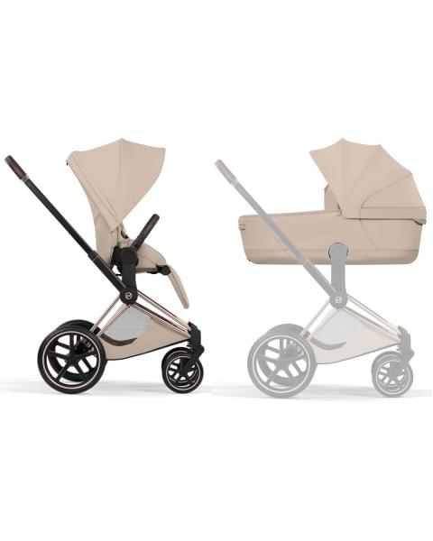 Коляска Cybex Priam V Rosegold Style Collection 2 в 1 Cozy Beige