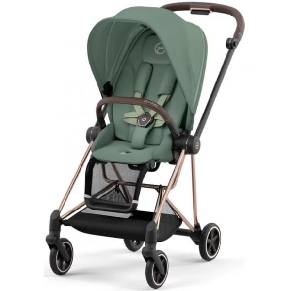 Cybex Mios III прогулочная коляска, шасси Rosegold, Leaf Green