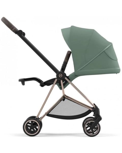 Cybex Mios III прогулочная коляска, шасси Rosegold, Leaf Green