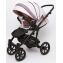Детская коляска Peppy Indie Eco 2 в 1 25 Brown экокожа + роз.пудра ткань