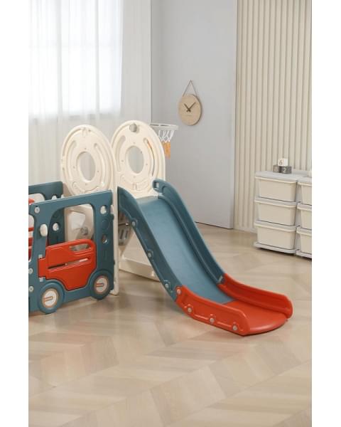 Игровой комплекс с горкой UNIX Kids Bus 171 см Red