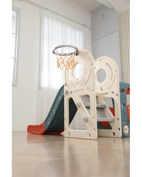 Игровой комплекс с горкой UNIX Kids Bus 171 см Red