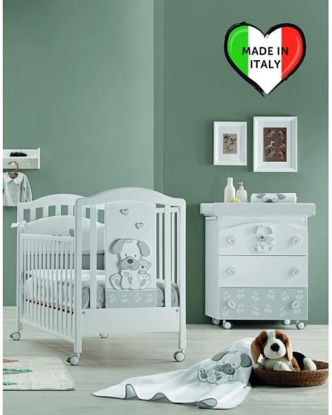 Детская кровать Erbesi Jack белый/серый