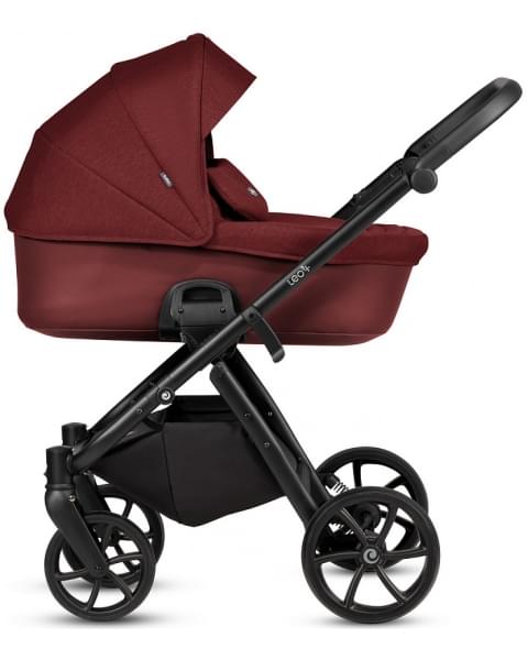 Детская коляска Tutis Leo 3 Plus 3 в 1 с автокреслом Elo Lux EduSky Black 1582220 Burgundy