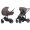 Детская коляска 2 в 1 IningBaby KR 340 brown