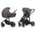Детская коляска 2 в 1 IningBaby KR 340 brown