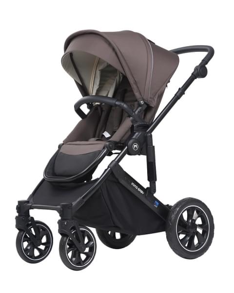Детская коляска 2 в 1 IningBaby KR 340 brown