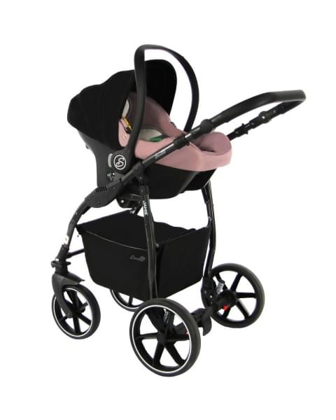 Детская коляска 3 в 1 Sevillababy Jamie ягодный экокожа