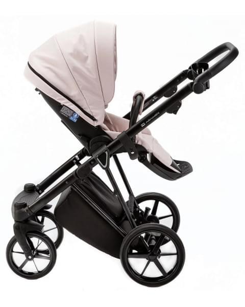 Детская коляска Adamex Belissa 3 в 1 B-PS26 (РОЗОВЫЙ+РОЗОВ.ПЕРЛ.ПЕРФ.КОЖА)