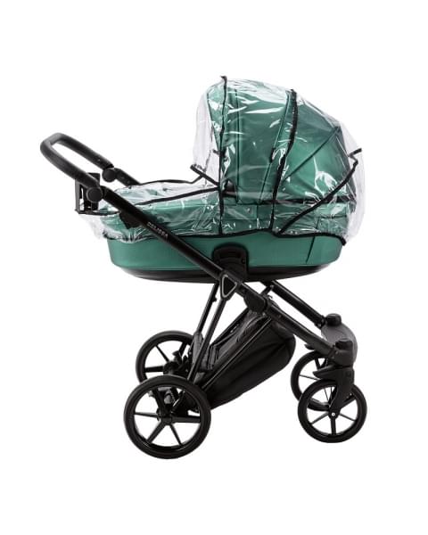 Детская коляска Adamex Belissa Deluxe 2 в 1 B-SM01 (ИЗУМРУД. ПЕРЛ 100% КОЖА)