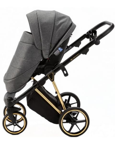 Детская коляска Adamex Belissa Special Edition 2 в 1 B-PS562 (Т.СЕР ЗОЛОТ.РАМ)