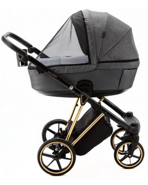 Детская коляска Adamex Belissa Special Edition 2 в 1 B-PS562 (Т.СЕР ЗОЛОТ.РАМ)