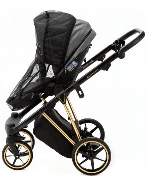 Детская коляска Adamex Belissa Special Edition 2 в 1 B-PS562 (Т.СЕР ЗОЛОТ.РАМ)