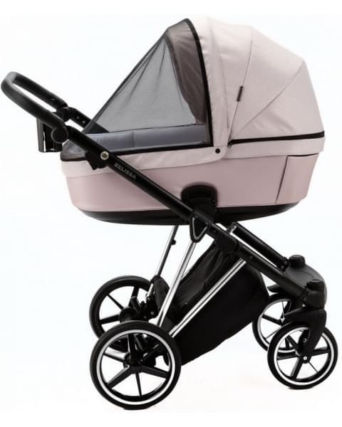 Детская коляска Adamex Belissa Special Edition 2 в 1 B-PS590 (РОЗ С БЛЁСТ ХРОМ.РАМ)