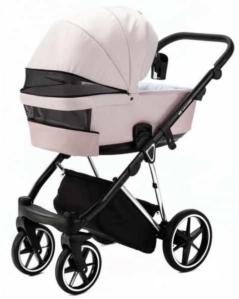 Детская коляска Adamex Belissa Special Edition 2 в 1 B-PS590 (РОЗ С БЛЁСТ ХРОМ.РАМ)