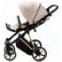 Детская коляска Adamex Belissa Special Edition 3 в 1 B-PS560 (СВ.БЕЖ ЗОЛОТ.РАМ)