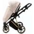 Детская коляска Adamex Belissa Special Edition 3 в 1 B-PS560 (СВ.БЕЖ ЗОЛОТ.РАМ)