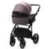 Детская коляска Adamex Bibione 3 в 1 BI-PS21/A (СЕРО-РОЗОВ+СИРЕНЬ ПЕРФ.КОЖА)