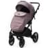 Детская коляска Adamex Bibione 3 в 1 BI-PS21/A (СЕРО-РОЗОВ+СИРЕНЬ ПЕРФ.КОЖА)