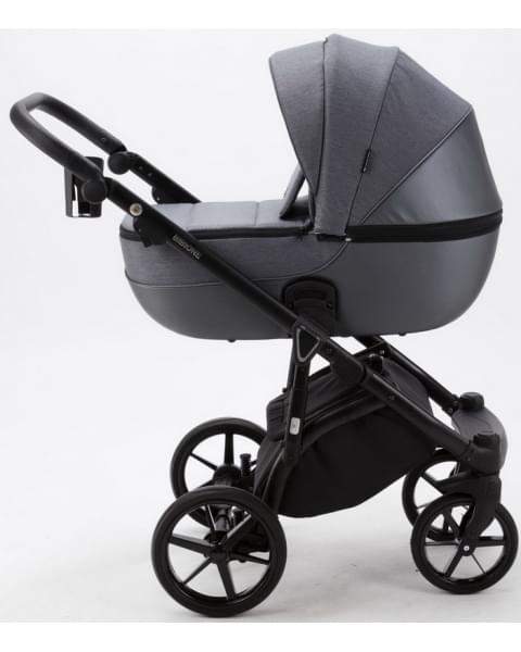 Детская коляска Adamex Bibione 3 в 1 BI-PS86 (Т.СЕР+Т.СЕР.ПЕРЛ.КОЖА)