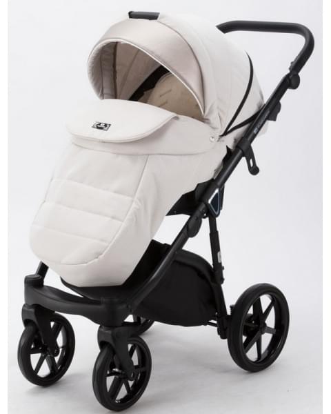 Детская коляска Adamex Bibione 3 в 1 BI-TSB12 (СВ.БЕЖ.ЖАКАРД+БЕЖ.ПЕРЛ.КОЖА)