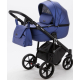 Детская коляска Adamex Bibione Deluxe 3 в 1 BI-SM02 (СИН.ПЕРЛ.ПЕРФ.КОЖА)