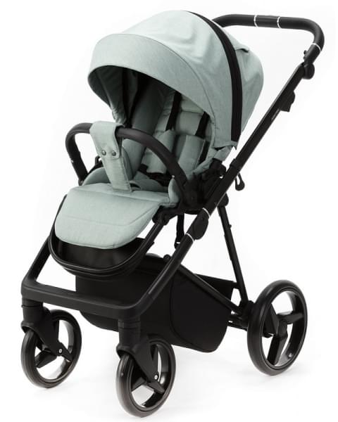 Детская коляска Adamex Blanc 2 в 1 BL-PS122 LUX (СЕРО-ЗЕЛЕН+СЕРО-ЗЕЛЕН. КОЖА)