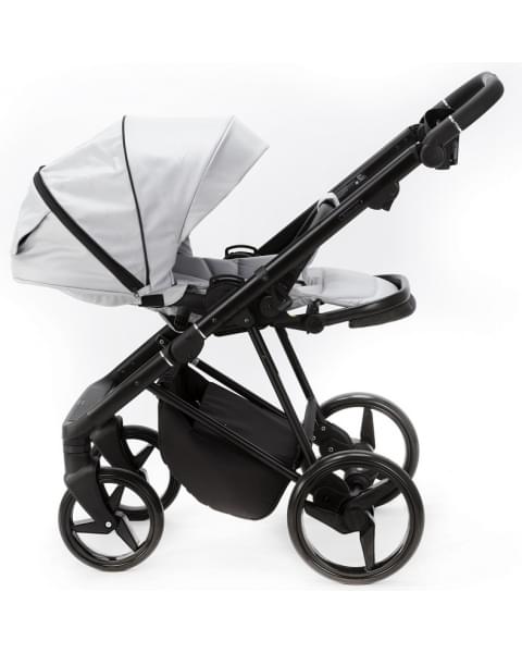 Детская коляска Adamex Blanc 2 в 1 BL-PS138 TIP (СВ.СЕРЫЙ+СВ.СЕРАЯ КОЖА)