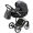 Детская коляска Adamex Chantal Special Edition Deluxe 2 в 1 C114 (ЧЕРН.ПЕРЛ.КОЖА+ХРОМ РАМА)