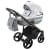 Детская коляска Adamex Cortina 2 в 1 CT-117 (СВ.СЕР.+Т.СЕР+БИРЮЗ.ОТДЕЛКА)