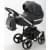Детская коляска Adamex Cortina Deluxe 2 в 1 CT310 (МОРЕНГО КОЖА+СЕРЕБ.ОТДЕЛКА+ ХРОМ РАМА)