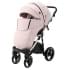 Детская коляска Adamex Cortina Deluxe 2 в 1 CT321 (СВ.РОЗОВ.КОЖА+СЕРЕБ.ОТДЕЛКА+ХРОМ РАМА)