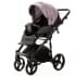Детская коляска Adamex Lanti Deluxe 2 в 1 LN-SD106 (СИРЕНЕВ.КОЖА + ЧЕРН. КОЖА)