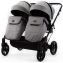 Детская коляска для двойни Adamex Leo Duo 3 в 1 TK01 (СВЕТЛО-СЕРЫЙ)