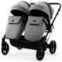 Детская коляска Adamex Leo Duo 3 в 1 TK01 (СВЕТЛО-СЕРЫЙ)