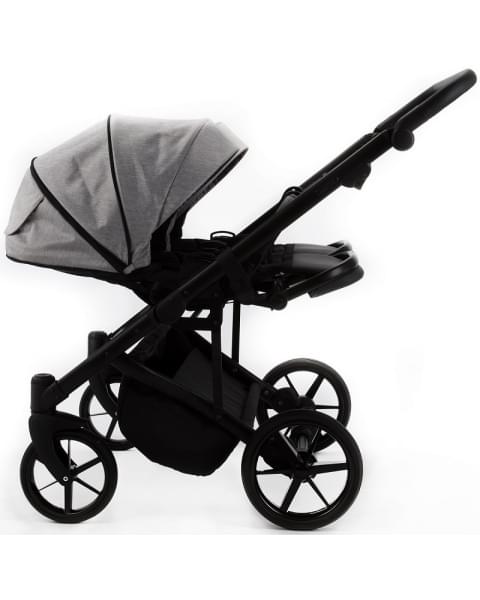 Детская коляска Adamex Leo Duo 3 в 1 TK01 (СВЕТЛО-СЕРЫЙ)
