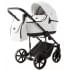 Детская коляска Adamex Locco Light Deluxe 3 в 1 LL-SA01 (БЕЛ.КОЖА)