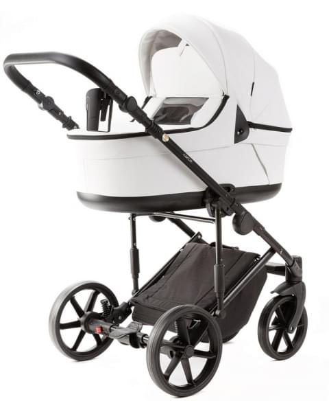 Детская коляска Adamex Locco Light Deluxe 3 в 1 LL-SA01 (БЕЛ.КОЖА)